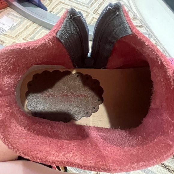 Hanna Andersson Size 36  Clog Boots Womens PINK BLUE ANKLE BOOTIES - Picture 5 of 7